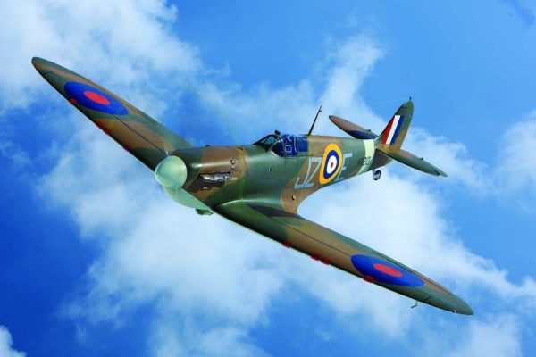 Comanche Fighters Spitfire AR213 soars over the English countryside near the Channel just as it did in 1941. It is painted in the color scheme of Flt. Lt. James Harry “Ginger” Lacy, who shot down more enemy aircraft than any other pilot during the Battle of Britain. This Spit was also used in the movie “Dunkirk” and temporarily repainted with the Squadron code “LC” and “R9632” on its side. It is currently based in Duxford with the Fighter Collection for a short period. (Photo by John Dibbs/Facebook.com/theplanepicture)