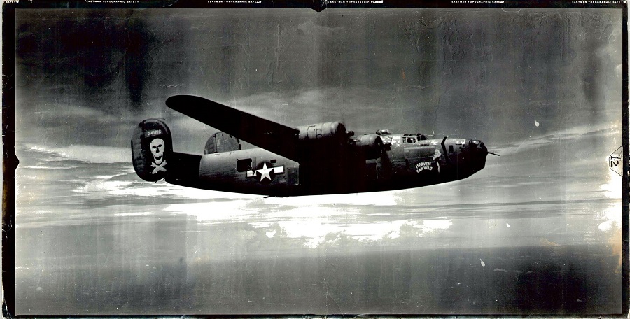 B-24 bomber “Heaven Can Wait” (Photo courtesy of Col. Harry Bullis family)