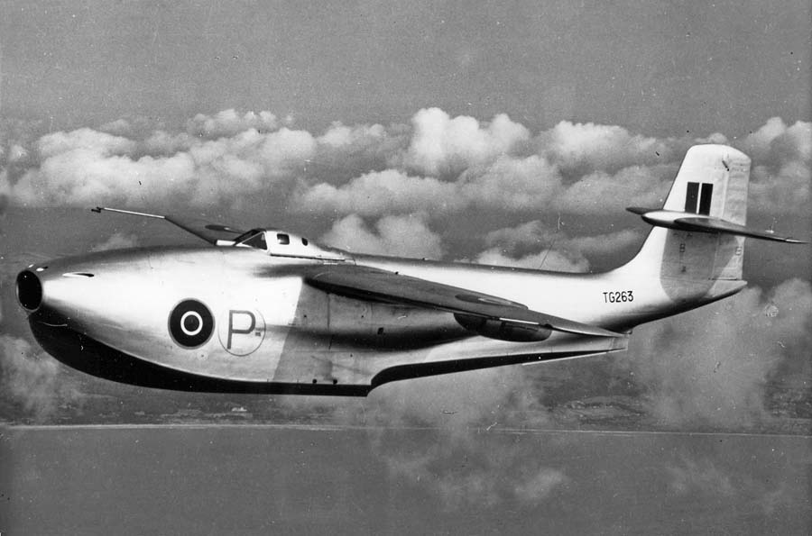 The British had the first with the Saunders Roe SR.A/1 in 1947. The whale-like, twin jet aerocraft never had an official name, but was called “Squirt” by those who worked on it. Three were built; one crashed, another sank. 