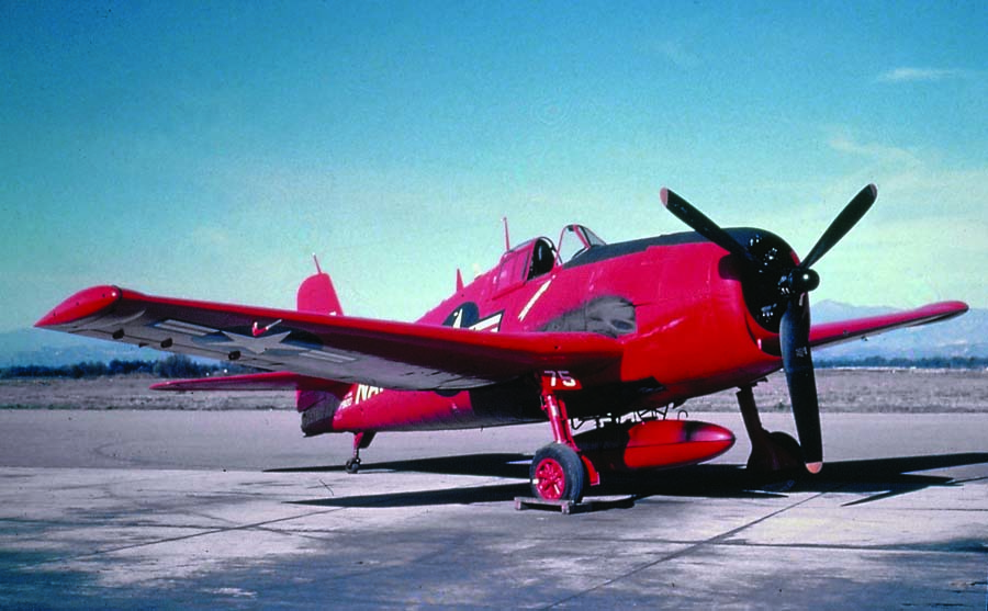 His doomed-to-die Hellcat carried the designation F6F-5K. “K” was the Navy’s special-purpose suffix for “target drone.” Note the modified wingtips, containing flare pods to attract heat-seeking missiles during live-fire tests. (Photo courtesy of Jack Cook)